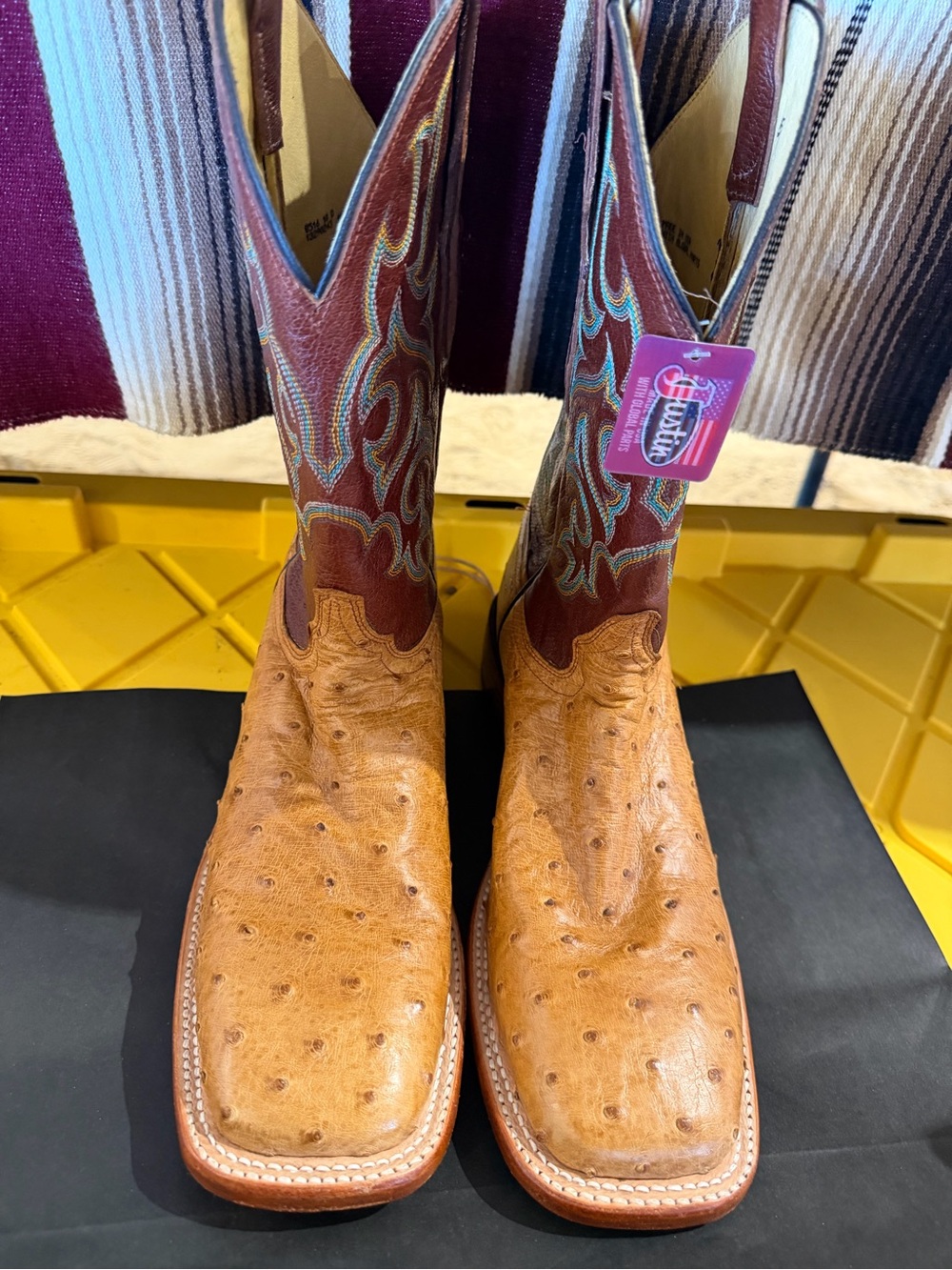 JUSTIN TRUMAN 11" FULL GENUINE QUILL OSTRICH